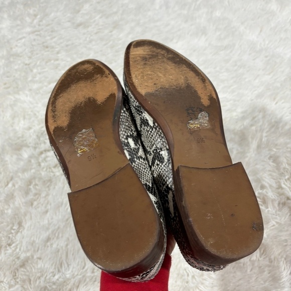 MADEWELL The Frances Loafer Stamped Snake Leather Slip On Shoe Black Cream 9.5 - Picture 7 of 13